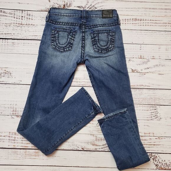 True Religion Cora Super T Slim Straight Jean 24 - Picture 1 of 13